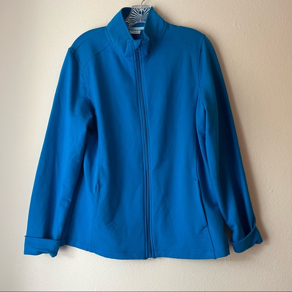 Danskin Now Jackets & Blazers - Danskin Blue Zipper Jacket Size: L